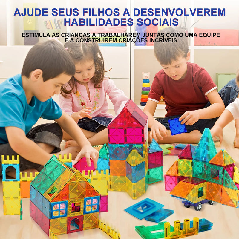 Bloquinhos de Construção Coloridos - Brastoy